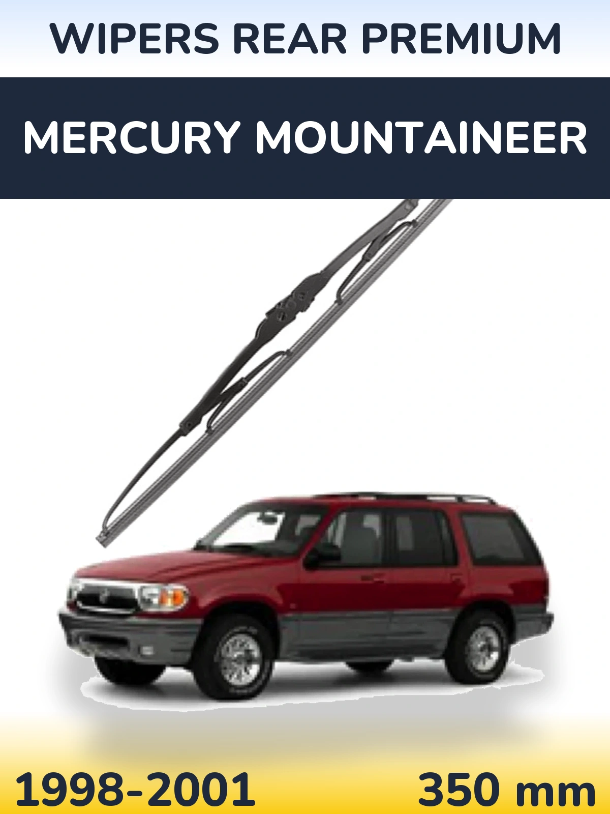 Zadní stěrač WIPERS REAR PREMIUM 350 mm pro Mercury Mountaineer 1998-2001