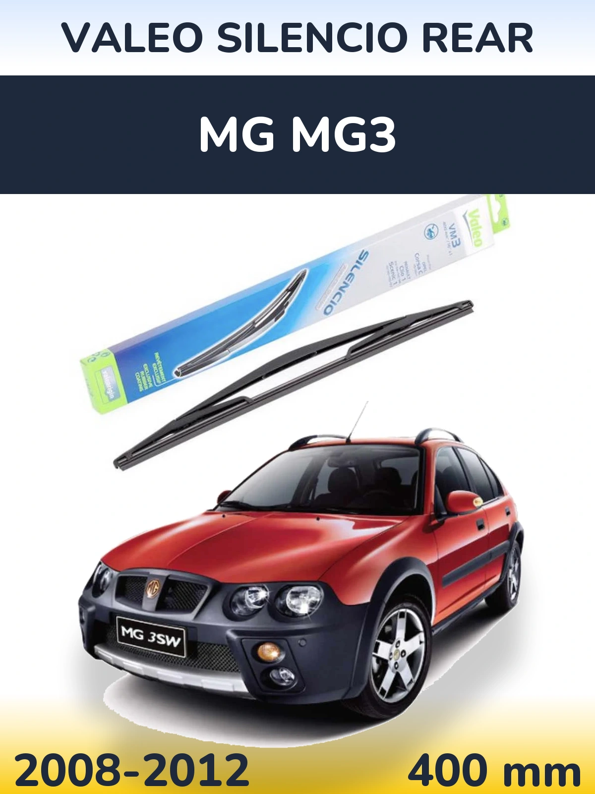 Задня щітка Valeo Silencio Rear 400 мм для MG MG3 2008-2012
