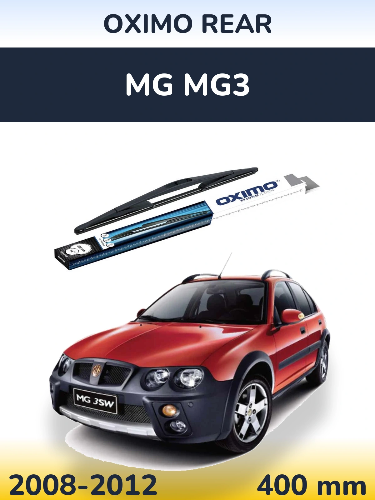 Zadní stěrač Oximo Rear 400 mm pro MG MG3 2008-2012