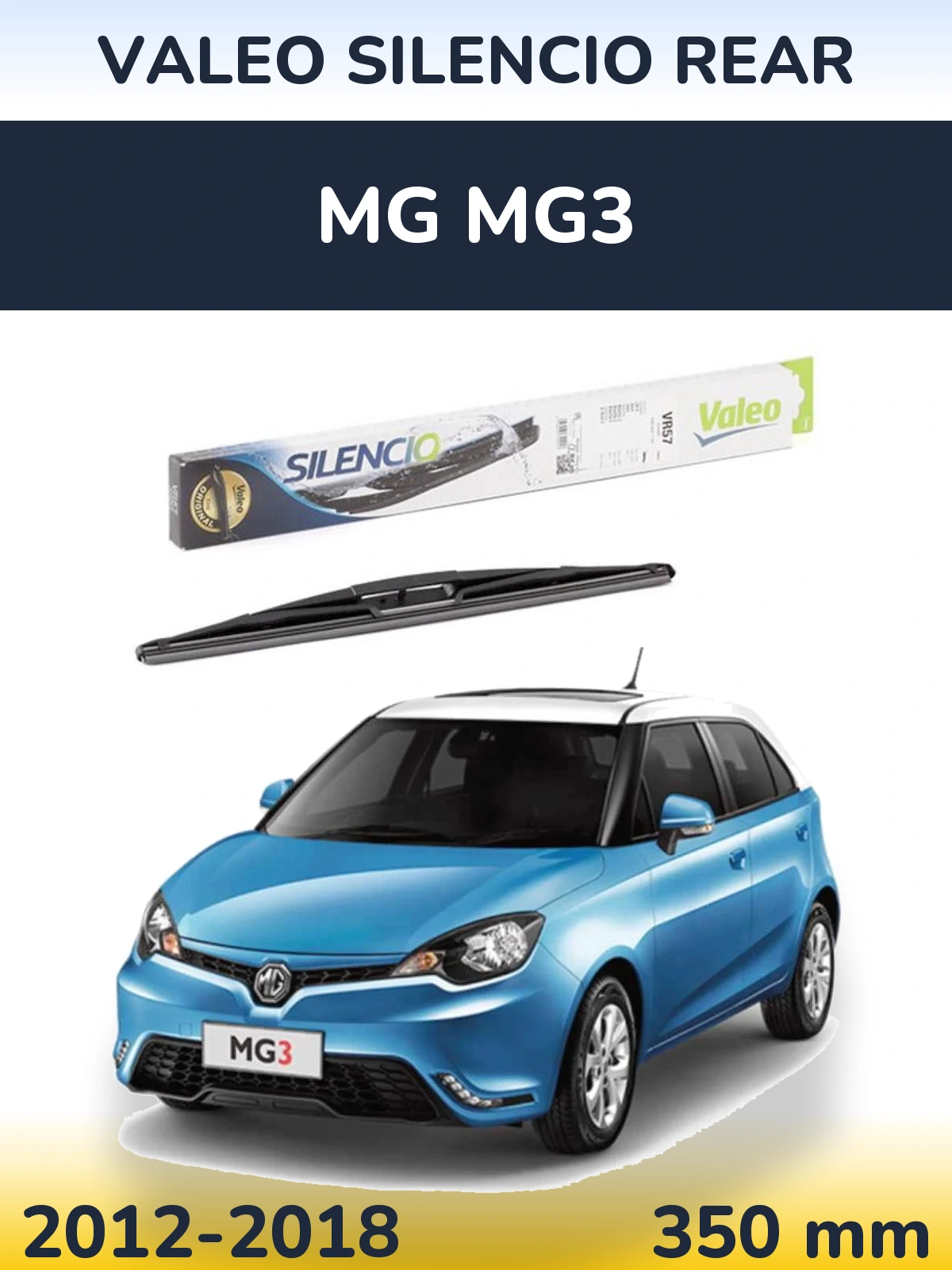 Zadní stěrač Valeo Silencio Rear 345 mm pro MG MG3 2012-2018