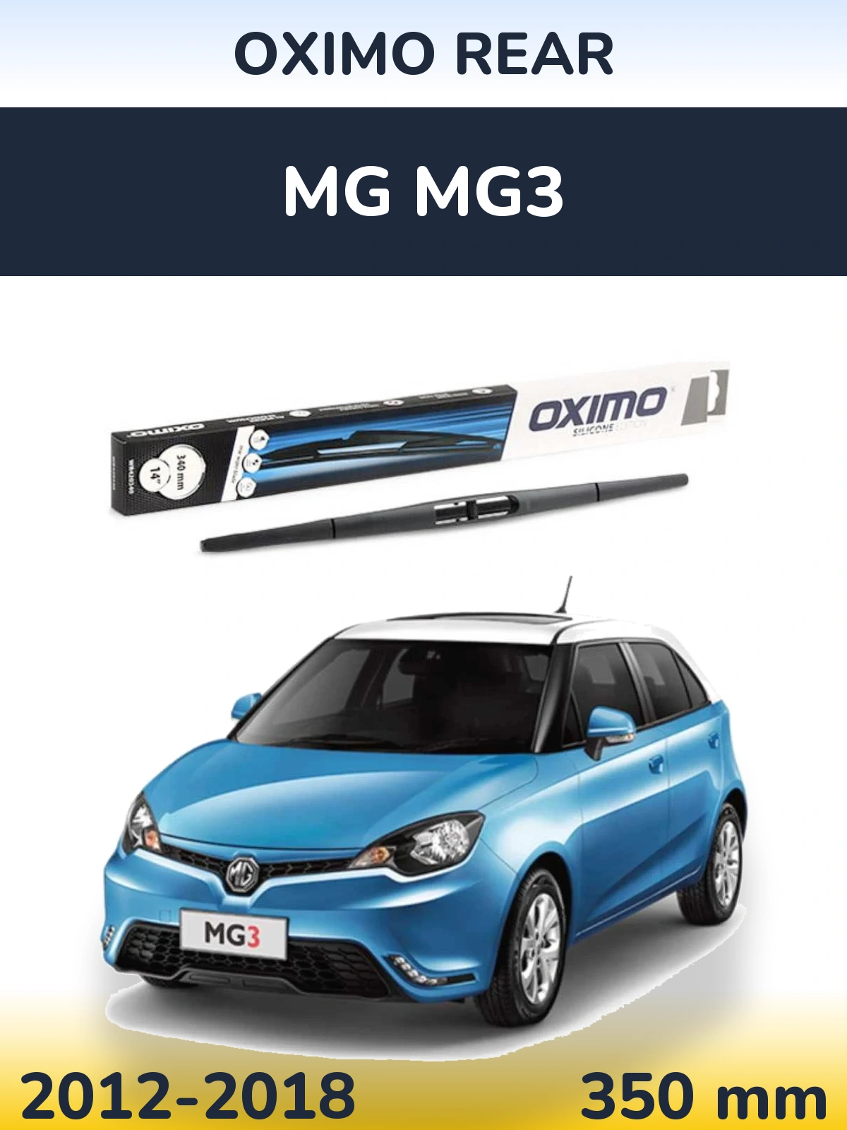 Zadní stěrač Oximo Rear 350 mm pro MG MG3 2012-2018