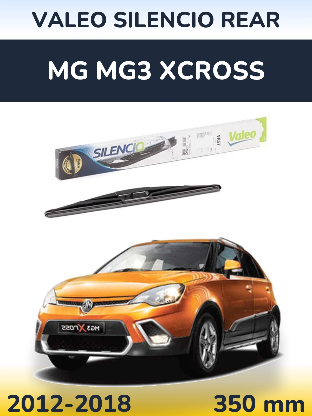 Zadní stěrač Valeo Silencio Rear 345 mm pro MG MG3 Xcross 2012-2018
