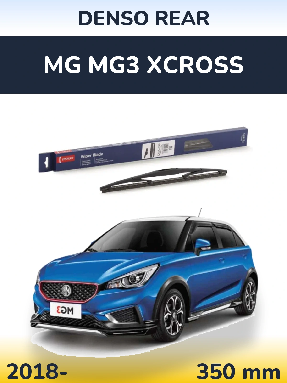 Zadní stěrač Denso Rear 350 mm pro MG MG3 Xcross 2018-2026