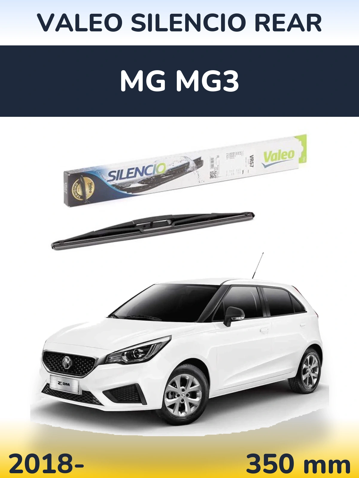 Zadní stěrač Valeo Silencio Rear 345 mm pro MG MG3 2018-2026