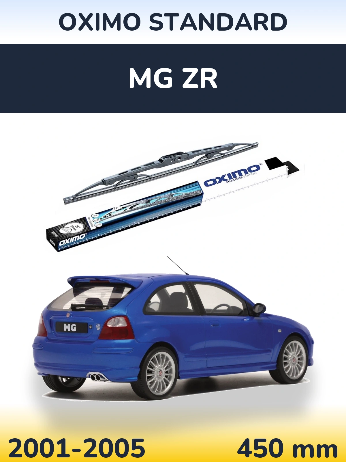 Zadní stěrač Oximo Standard 450 mm pro MG ZR 2001-2005