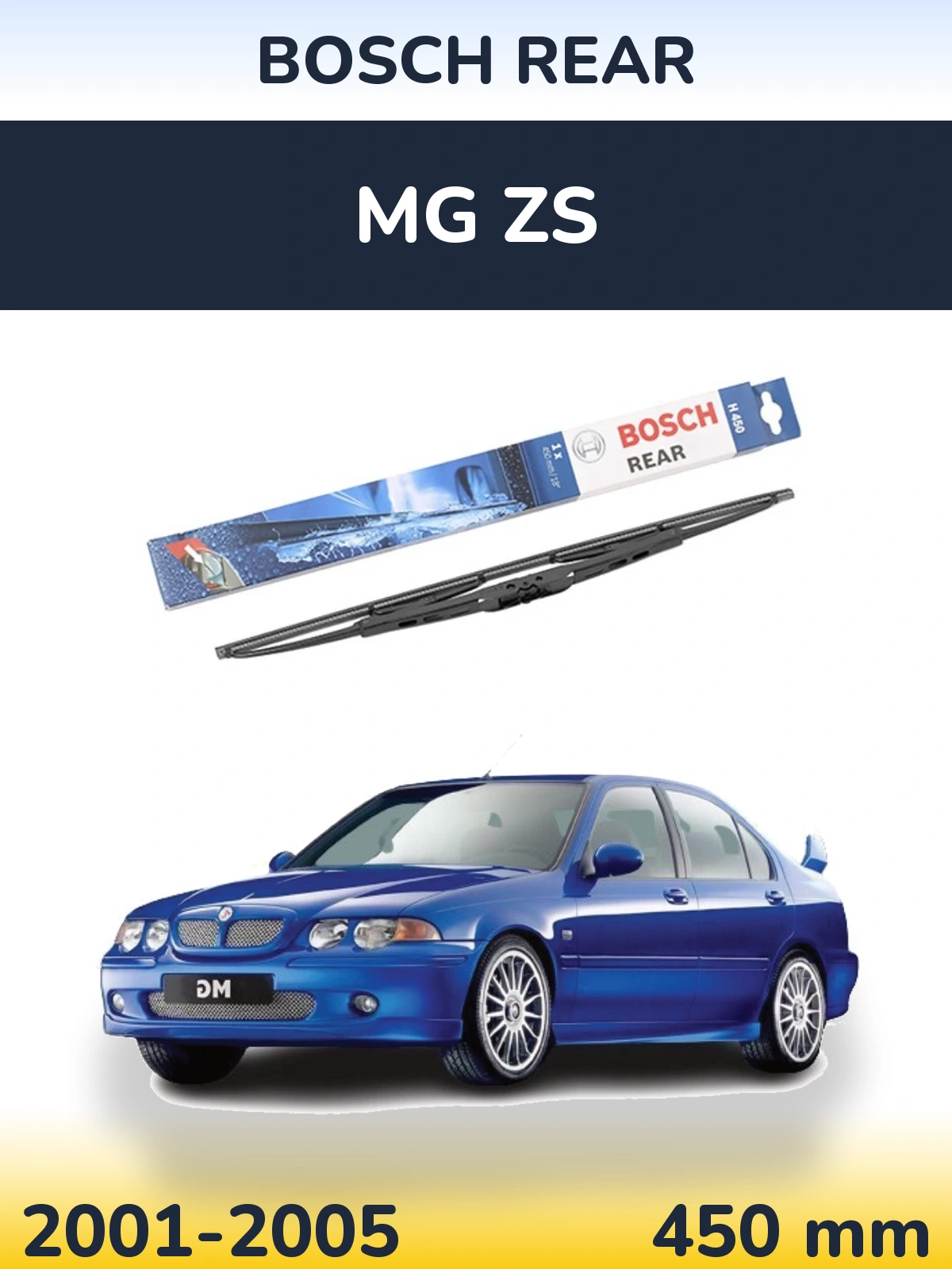 Zadní stěrač BOSCH Rear 450 mm pro MG ZS 2001-2005