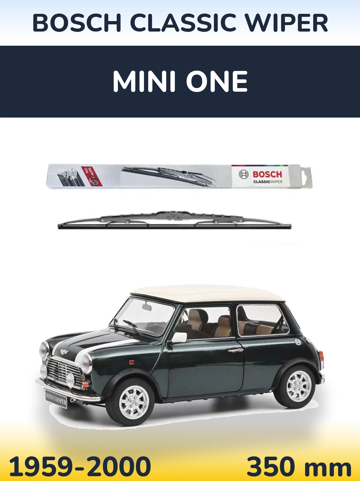 Zadní stěrač BOSCH Classic Wiper 340 mm pro MINI One 1959-2000