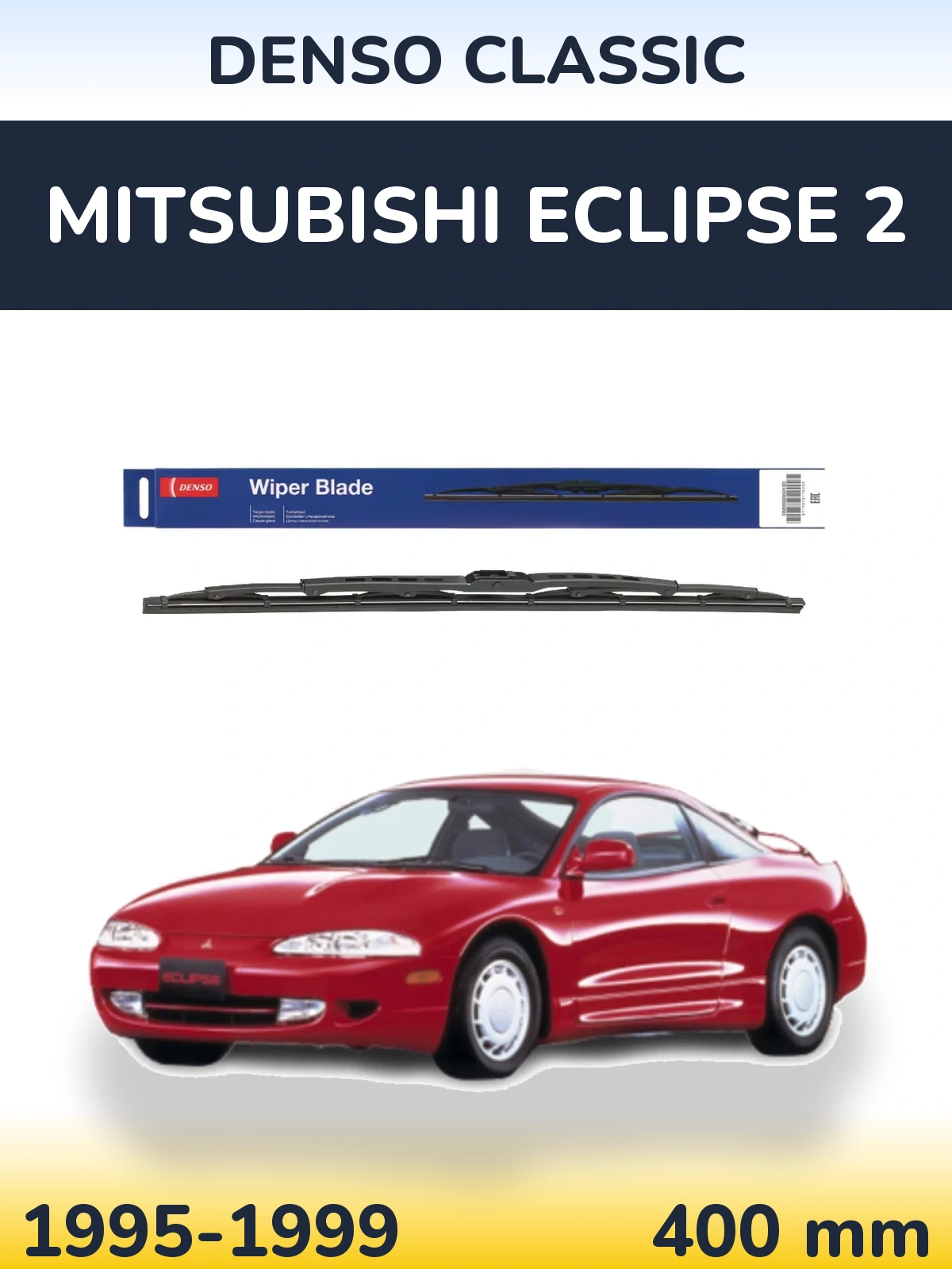 Zadní stěrač Denso Classic 400 mm pro Mitsubishi Eclipse 2 1995-1999