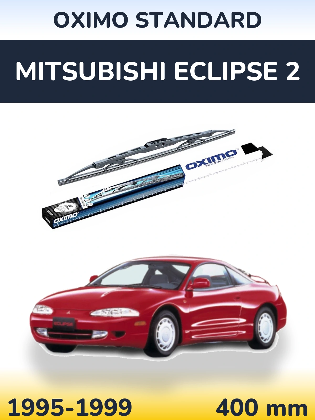 Zadní stěrač Oximo Standard 400 mm pro Mitsubishi Eclipse 2 1995-1999