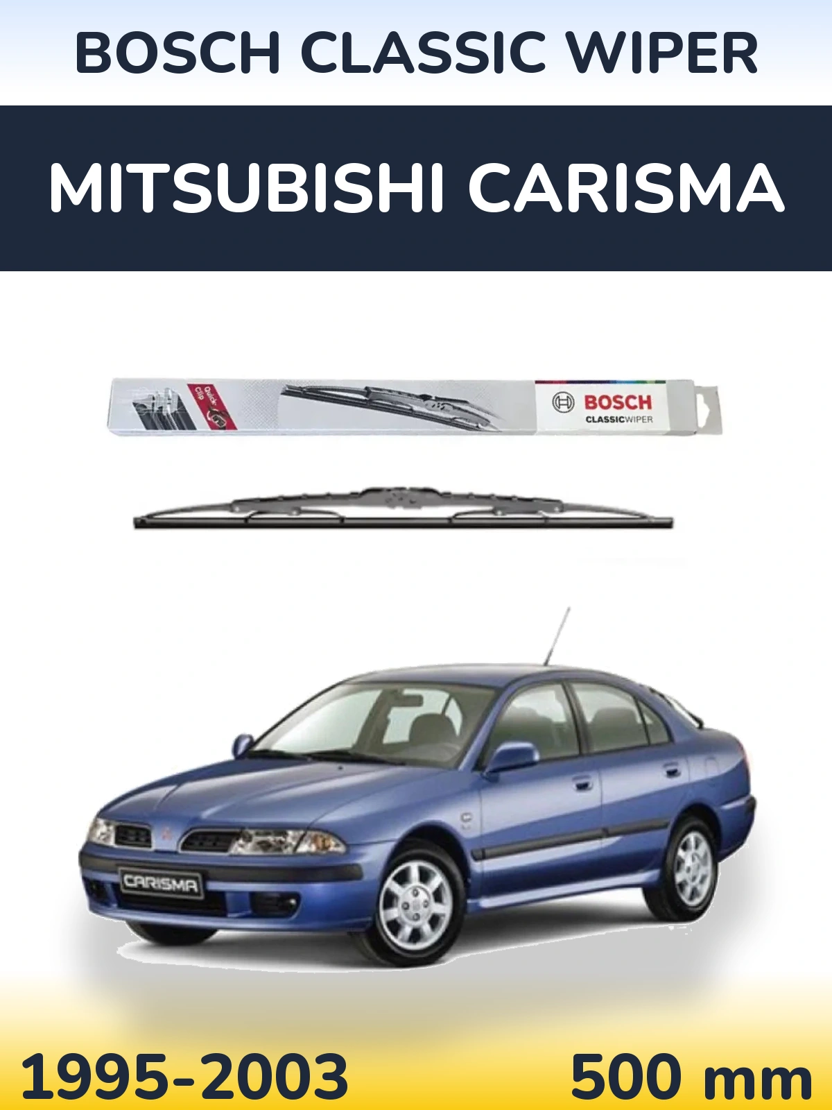 Zadní stěrač BOSCH Classic Wiper 500 mm pro Mitsubishi Carisma 1995-2003