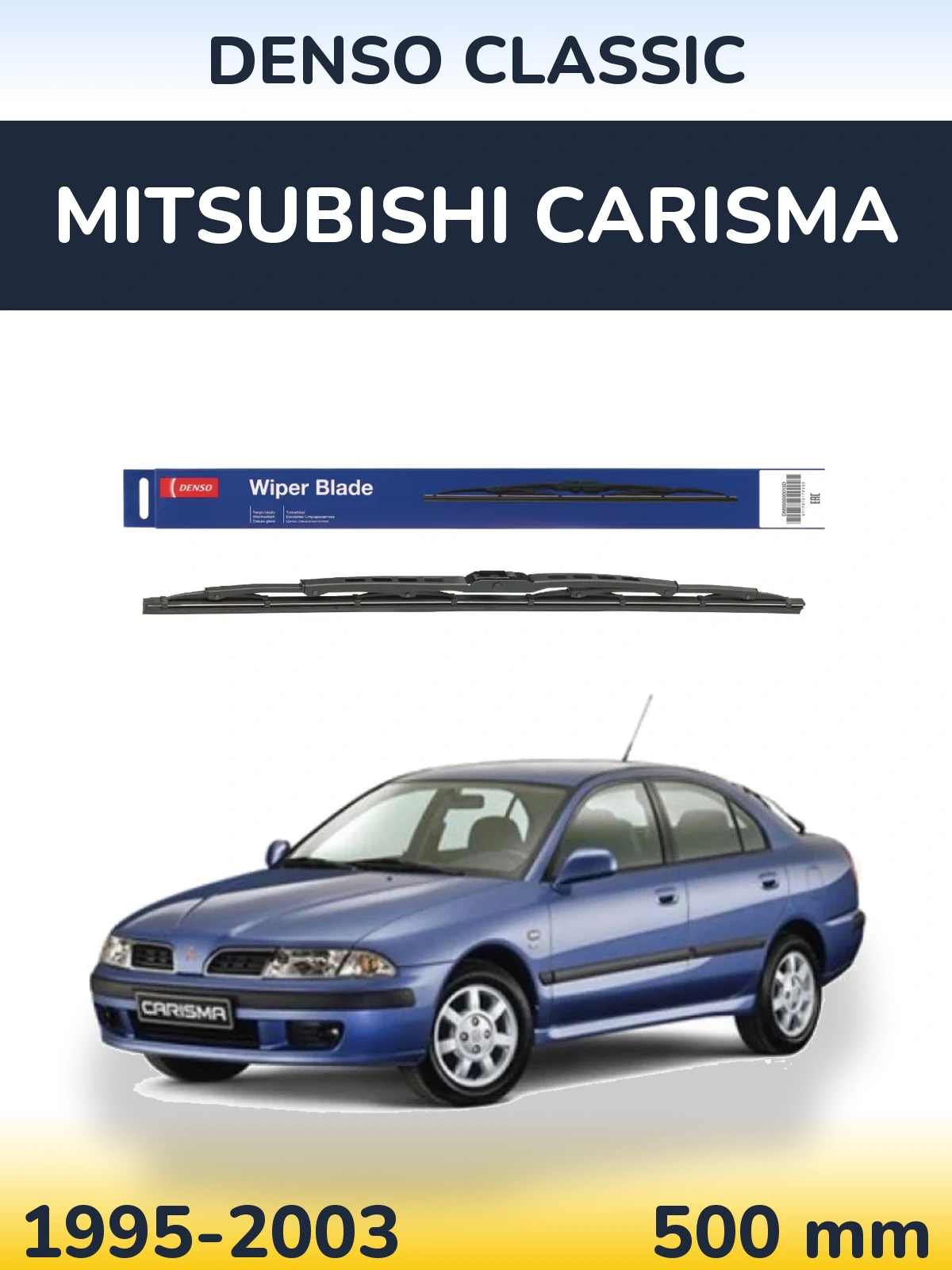 Zadní stěrač Denso Classic 500 mm pro Mitsubishi Carisma 1995-2003