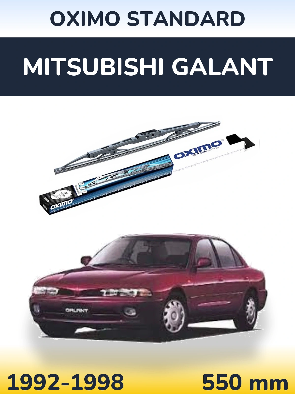 Zadní stěrač Oximo Standard 550 mm pro Mitsubishi Galant 1992-1998