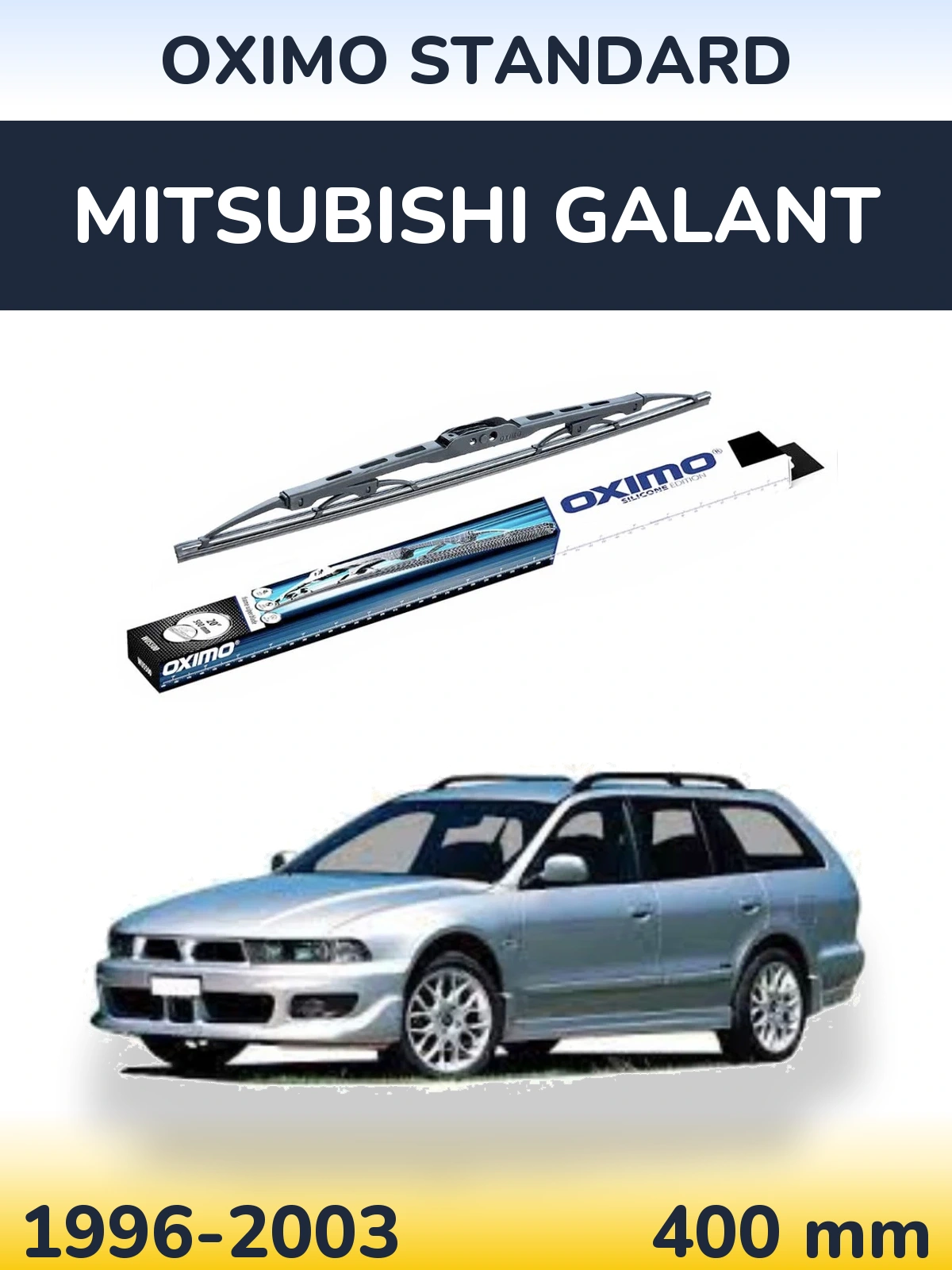 Zadní stěrač Oximo Standard 400 mm pro Mitsubishi Galant 1996-2003