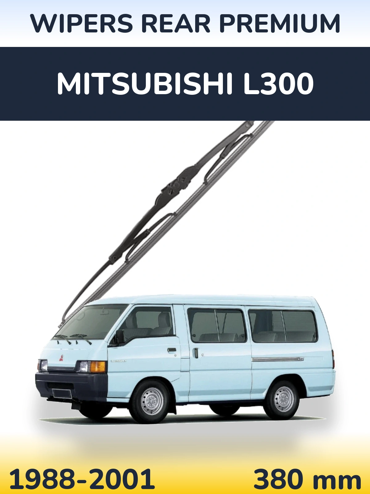 Zadní stěrač WIPERS REAR PREMIUM 380 mm pro Mitsubishi L300 1988-2001