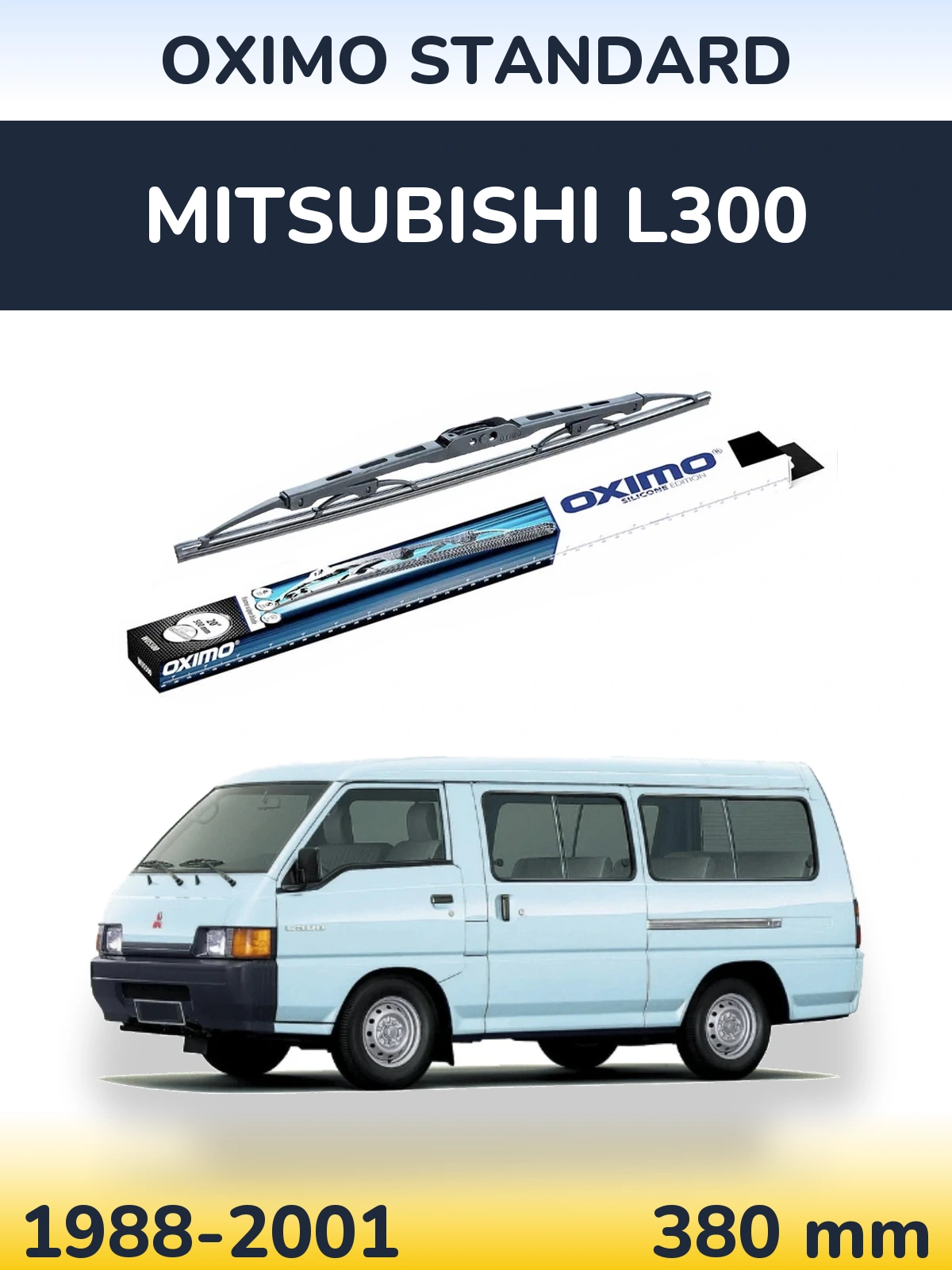 Zadní stěrač Oximo Standard 375 mm pro Mitsubishi L300 1988-2001