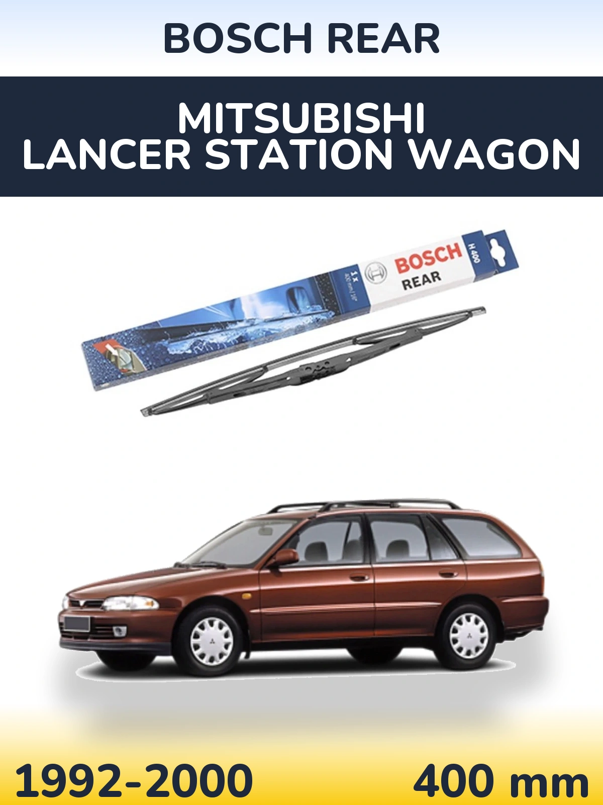 Zadní stěrač BOSCH Rear 400 mm pro Mitsubishi Lancer Station Wagon 1992-2000