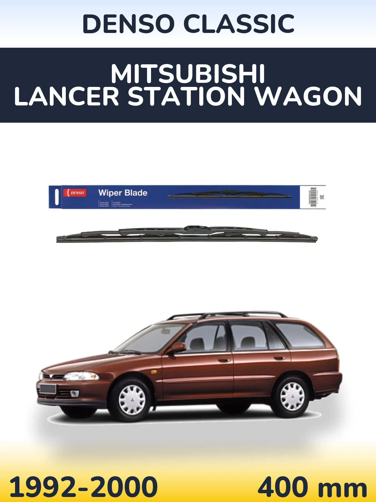 Zadní stěrač Denso Classic 400 mm pro Mitsubishi Lancer Station Wagon 1992-2000