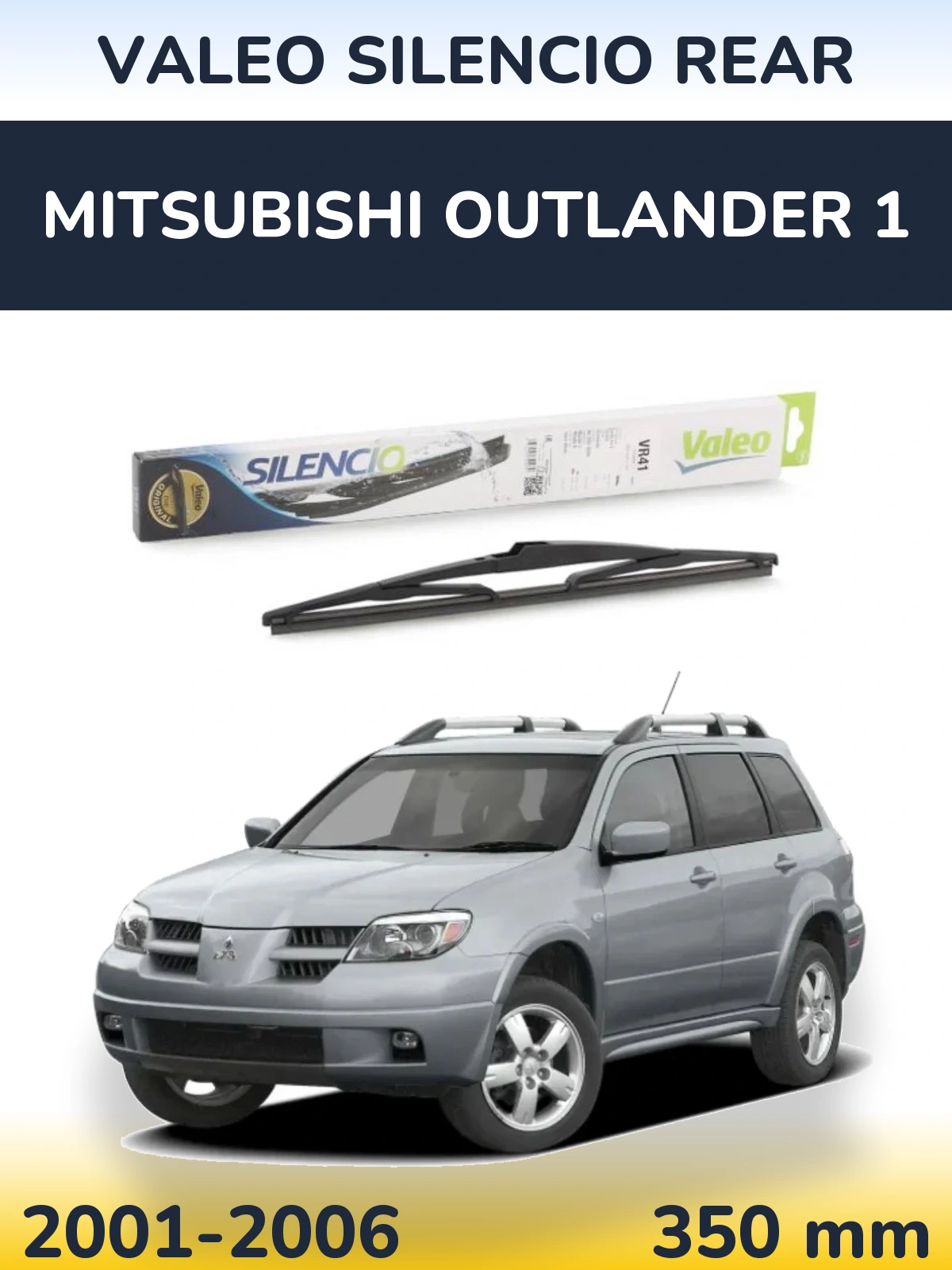 Zadní stěrač Valeo Silencio Rear 345 mm pro Mitsubishi Outlander 1 2001-2006