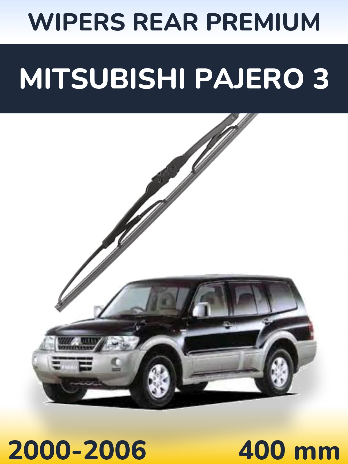 Zadní stěrač WIPERS REAR PREMIUM 400 mm pro Mitsubishi Pajero 3 2000-2006
