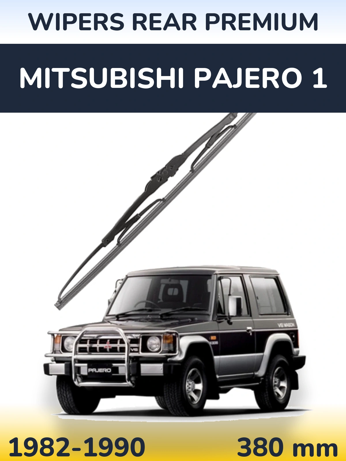 Zadní stěrač WIPERS REAR PREMIUM 380 mm pro Mitsubishi Pajero 1 1982-1990