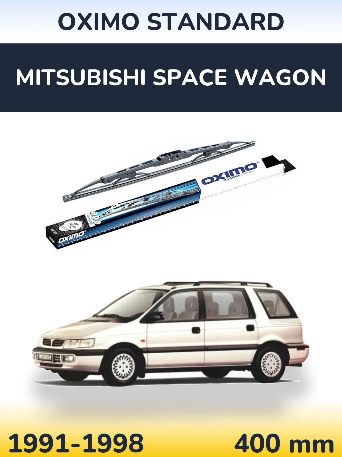 Zadní stěrač Oximo Standard 400 mm pro Mitsubishi Space Wagon 1991-1998