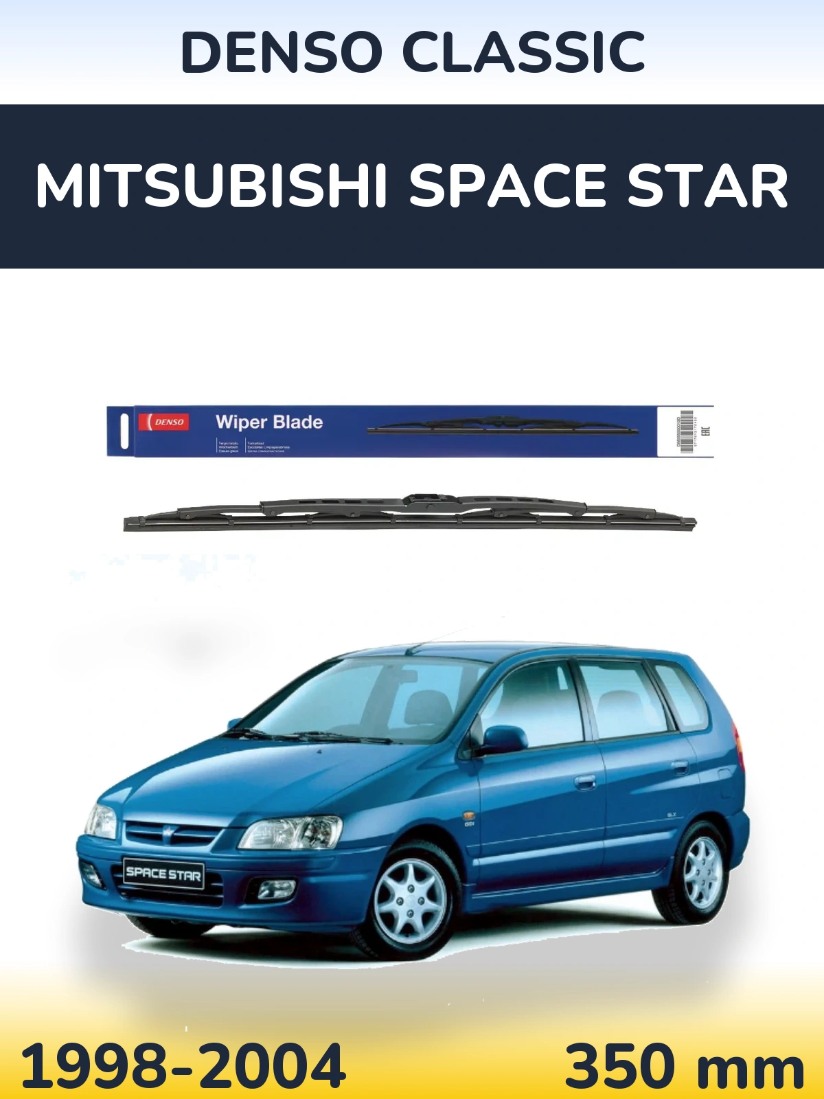 Zadní stěrač Denso Classic 350 mm pro Mitsubishi Space Star 1998-2004