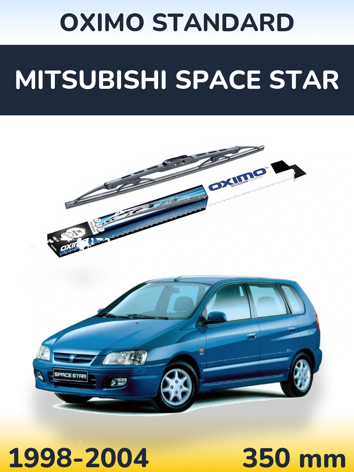 Zadní stěrač Oximo Standard 350 mm pro Mitsubishi Space Star 1998-2004