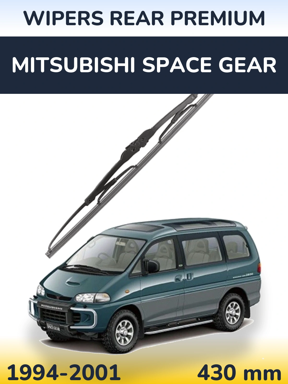 Zadní stěrač WIPERS REAR PREMIUM 430 mm pro Mitsubishi Space Gear 1994-2001