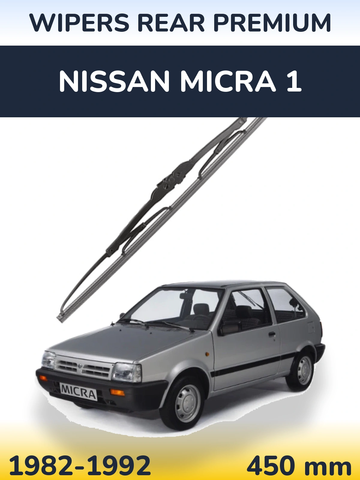 Zadní stěrač WIPERS REAR PREMIUM 450 mm pro Nissan Micra 1 1982-1992
