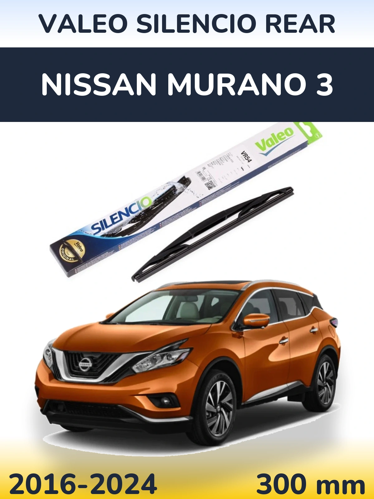 Zadní stěrač Valeo Silencio Rear 300 mm pro Nissan Murano 3 2016-2024