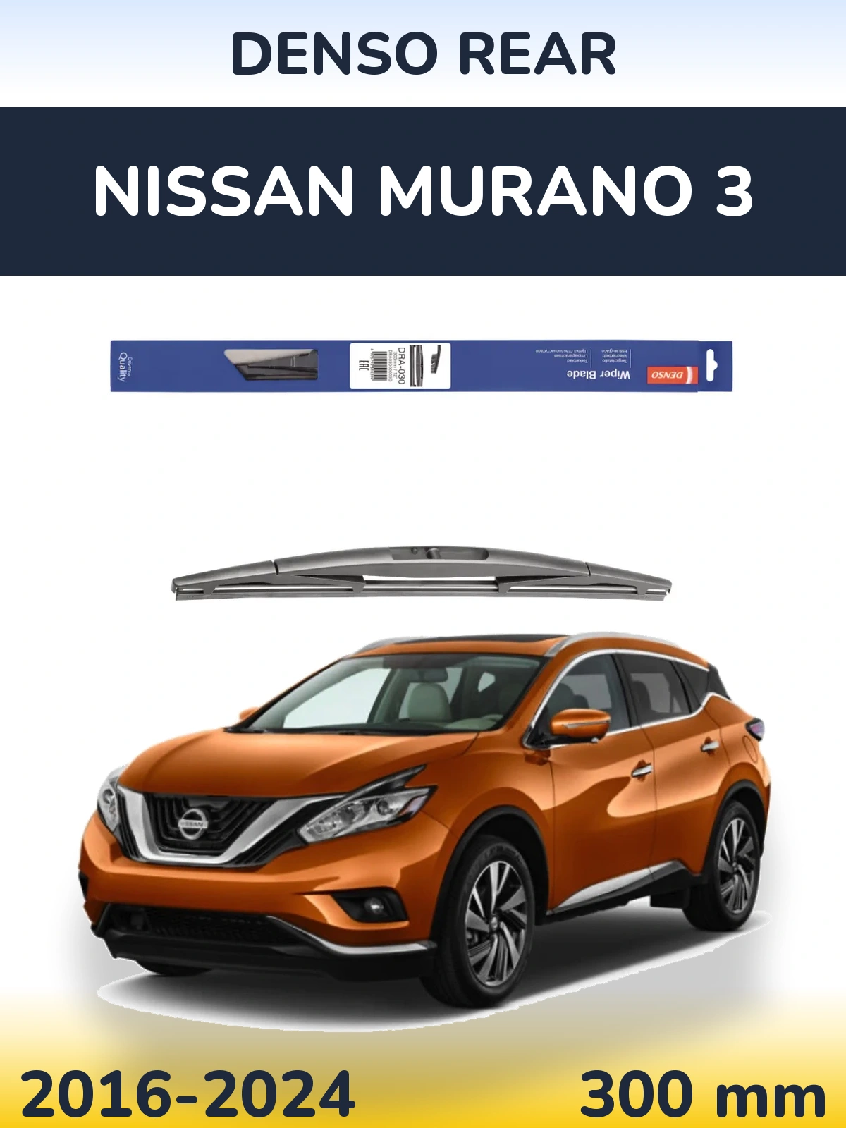 Zadní stěrač Denso Rear 300 mm pro Nissan Murano 3 2016-2024