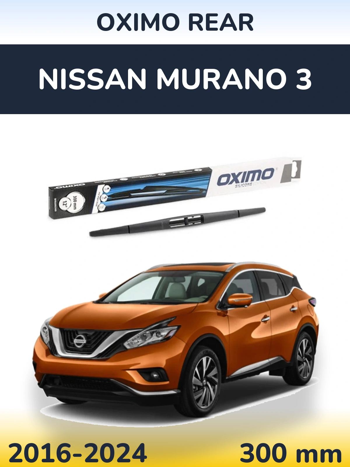 Zadní stěrač Oximo Rear 300 mm pro Nissan Murano 3 2016-2024
