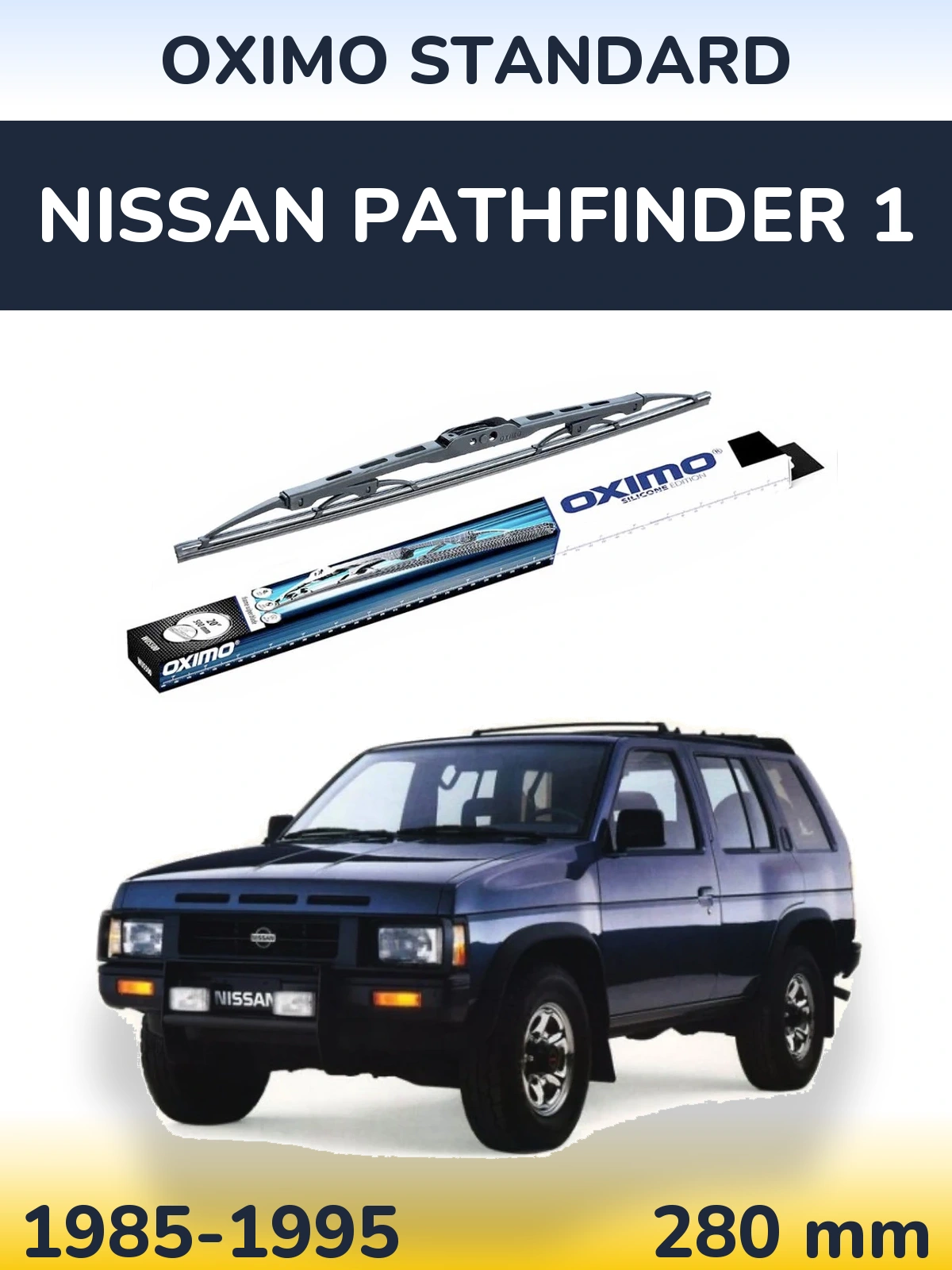 Zadní stěrač Oximo Standard 275 mm pro Nissan Pathfinder 1 1985-1995