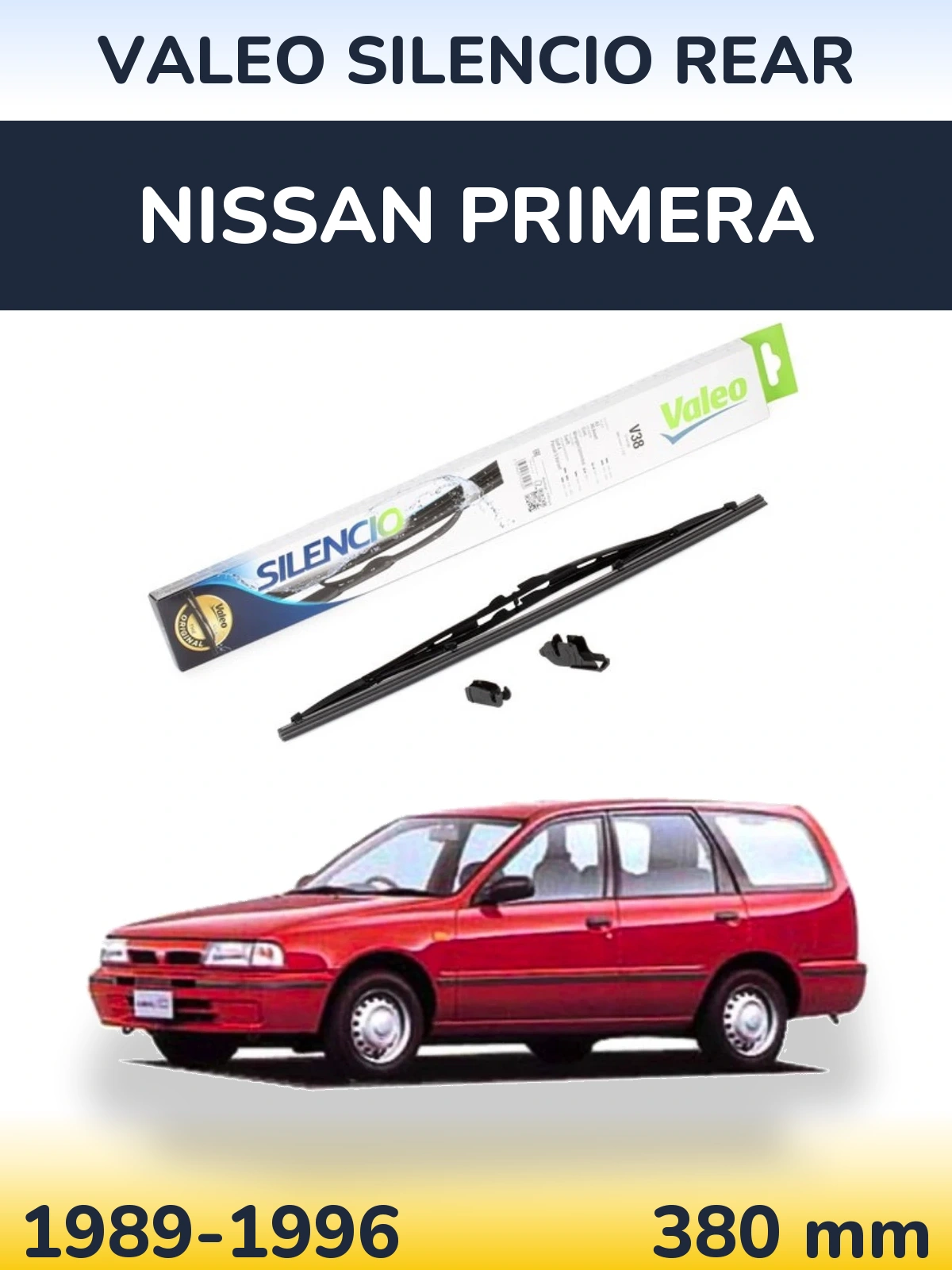 Zadní stěrač Valeo Silencio Rear 380 mm pro Nissan Primera 1989-1996