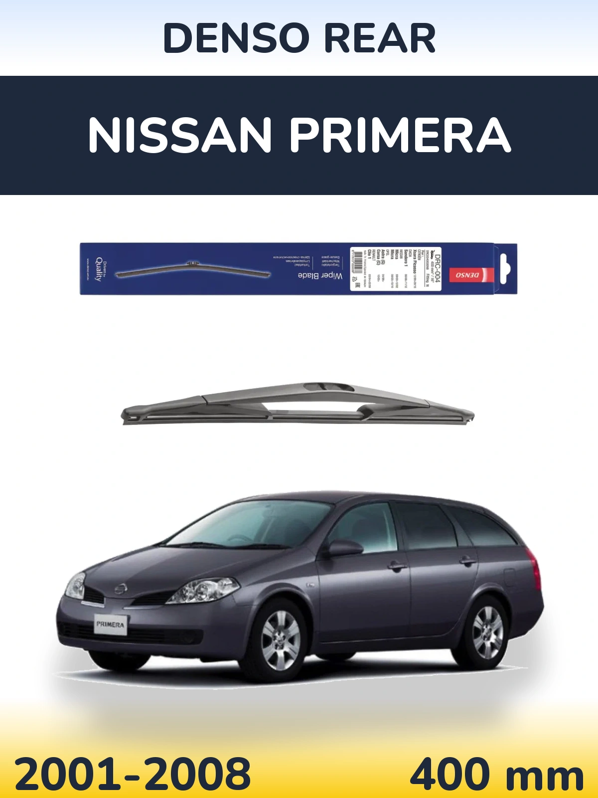 Zadní stěrač Denso Rear 400 mm pro Nissan Primera 2001-2008
