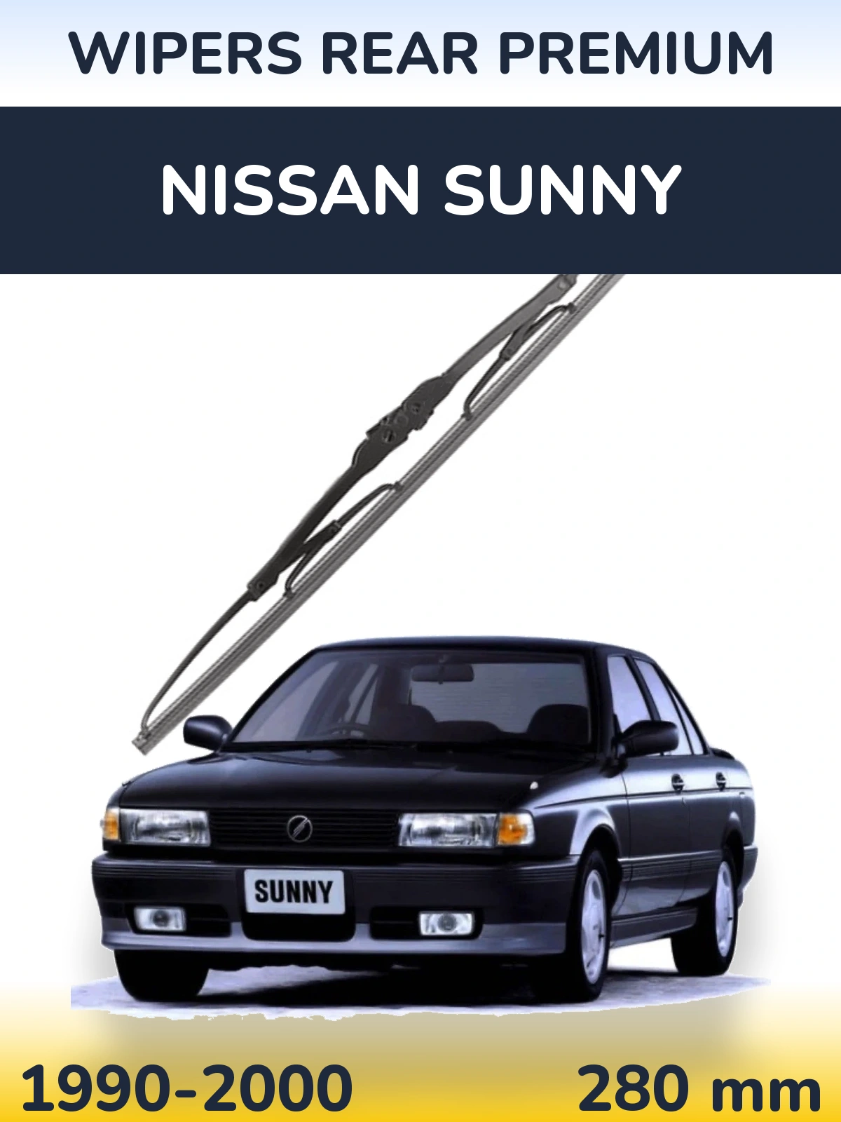 Zadní stěrač WIPERS REAR PREMIUM 280 mm pro Nissan Sunny 1990-2000