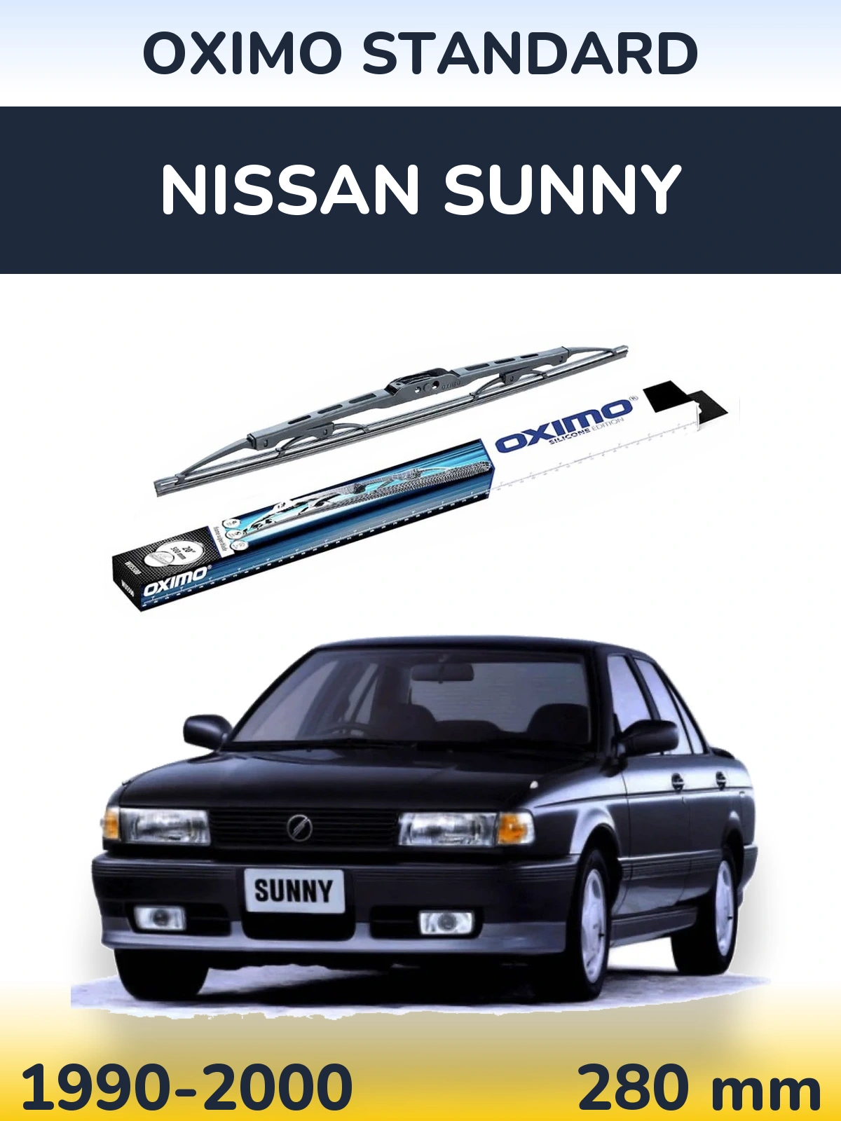 Zadní stěrač Oximo Standard 275 mm pro Nissan Sunny 1990-2000