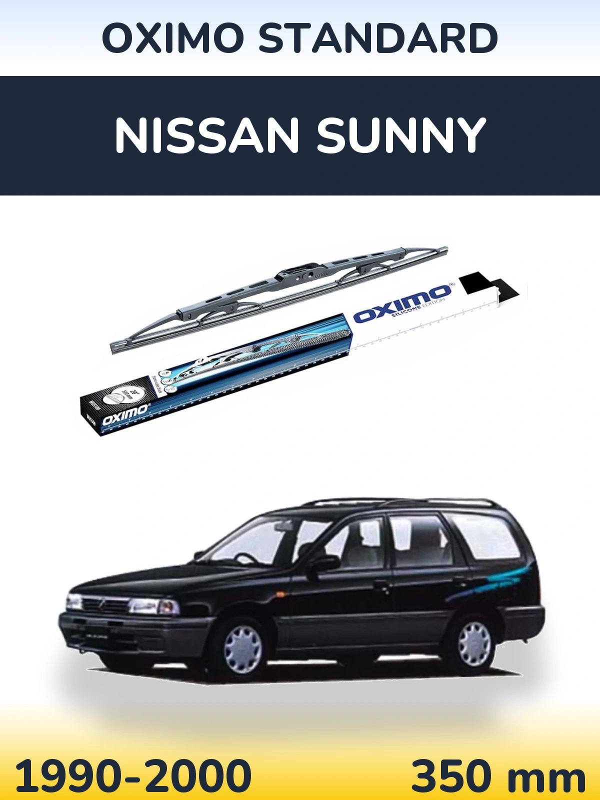 Zadní stěrač Oximo Standard 350 mm pro Nissan Sunny 1990-2000