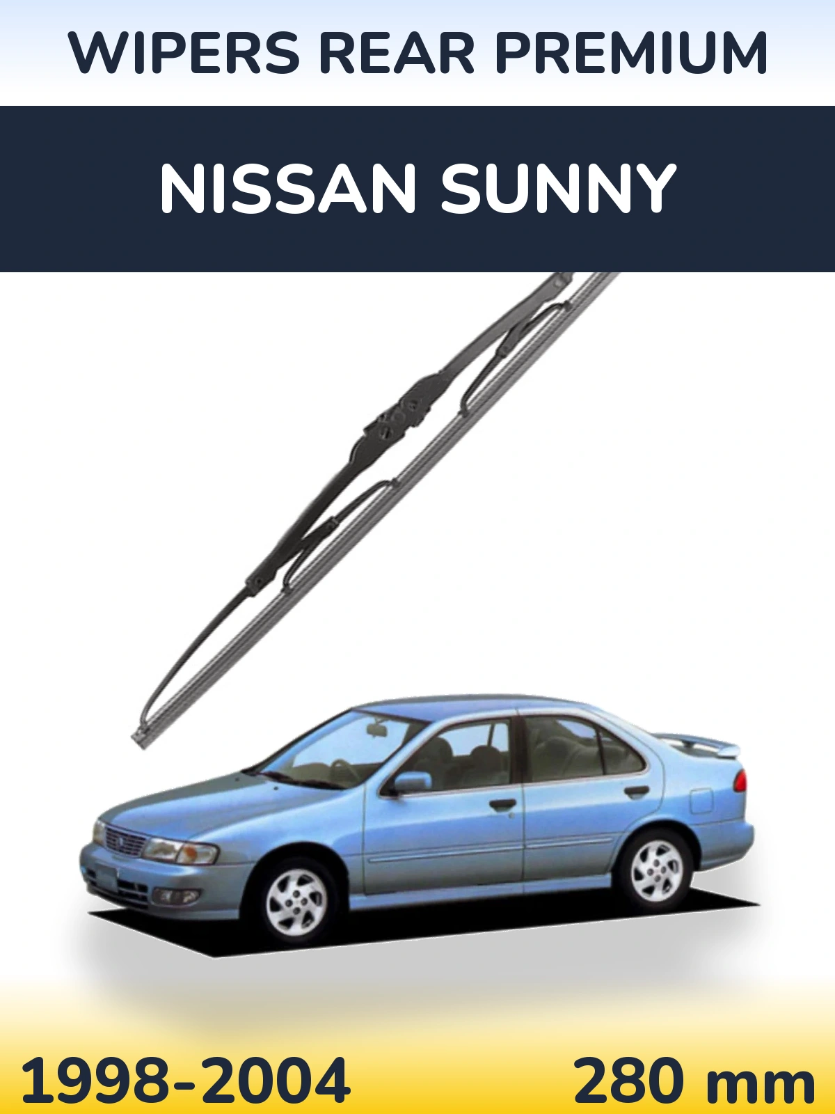 Zadní stěrač WIPERS REAR PREMIUM 280 mm pro Nissan Sunny 1998-2004