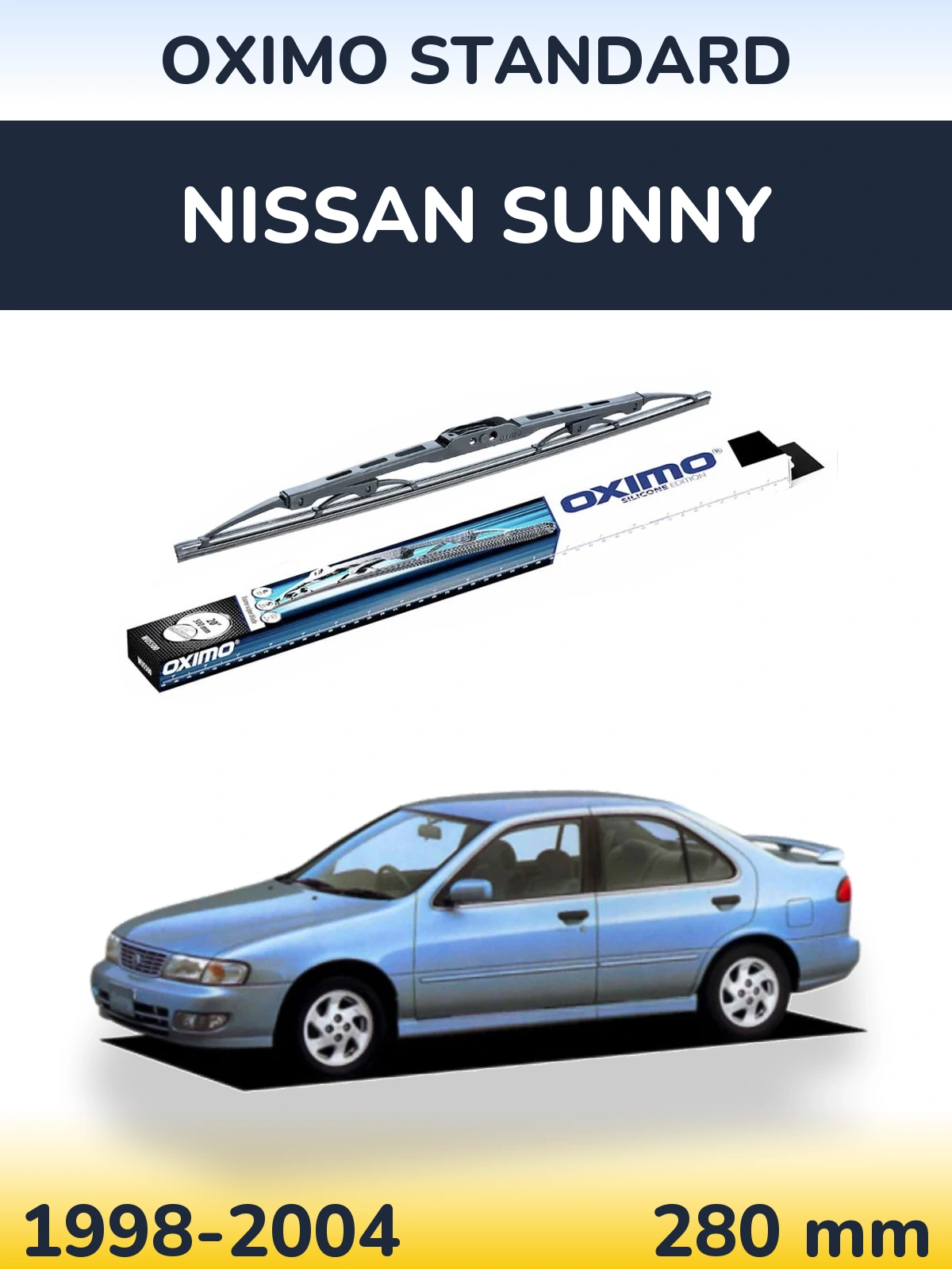 Zadní stěrač Oximo Standard 275 mm pro Nissan Sunny 1998-2004