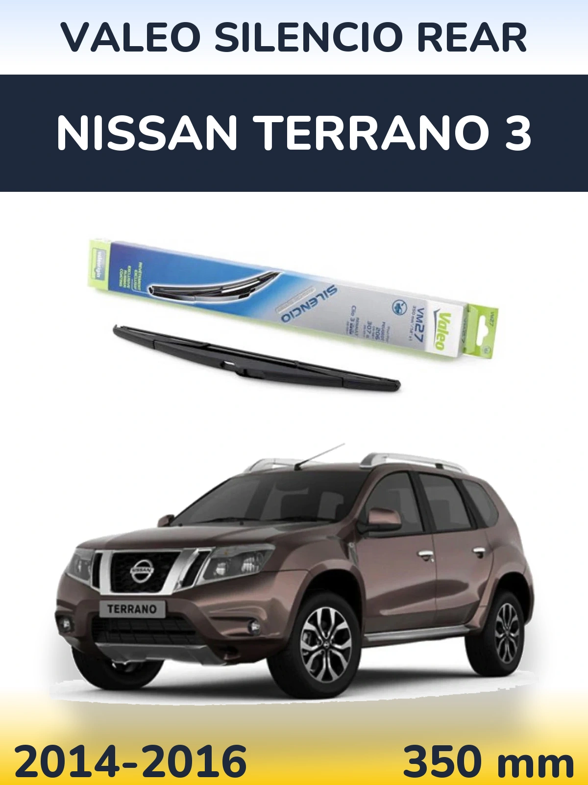 Zadní stěrač Valeo Silencio Rear 350 mm pro Nissan Terrano 3 2014-2016