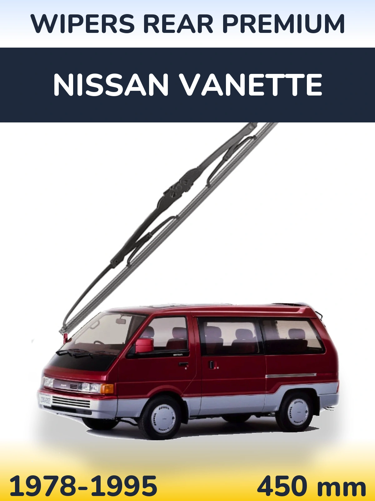 Zadní stěrač WIPERS REAR PREMIUM 450 mm pro Nissan Vanette 1978-1995