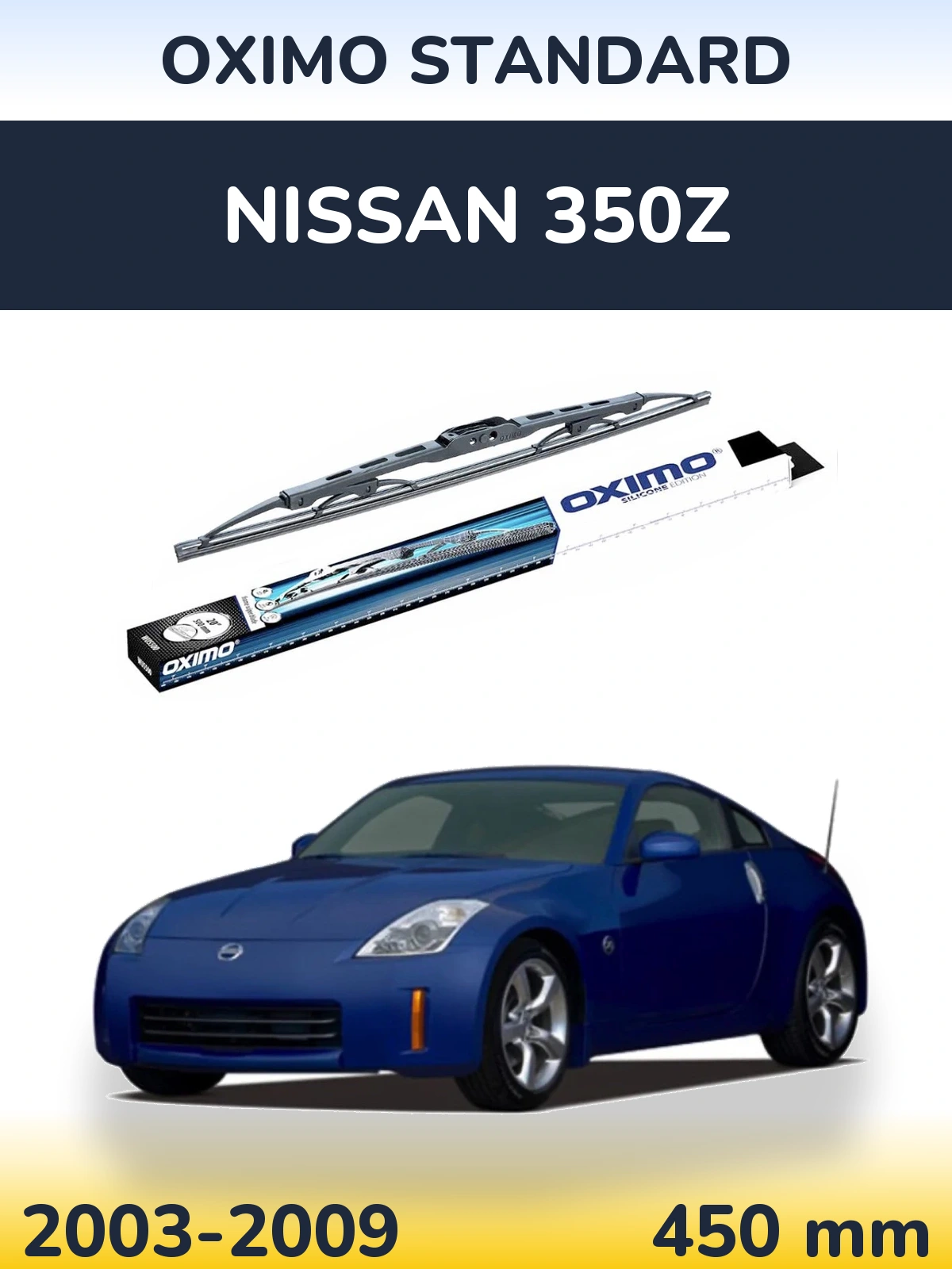 Zadní stěrač Oximo Standard 450 mm pro Nissan 350Z 2003-2009