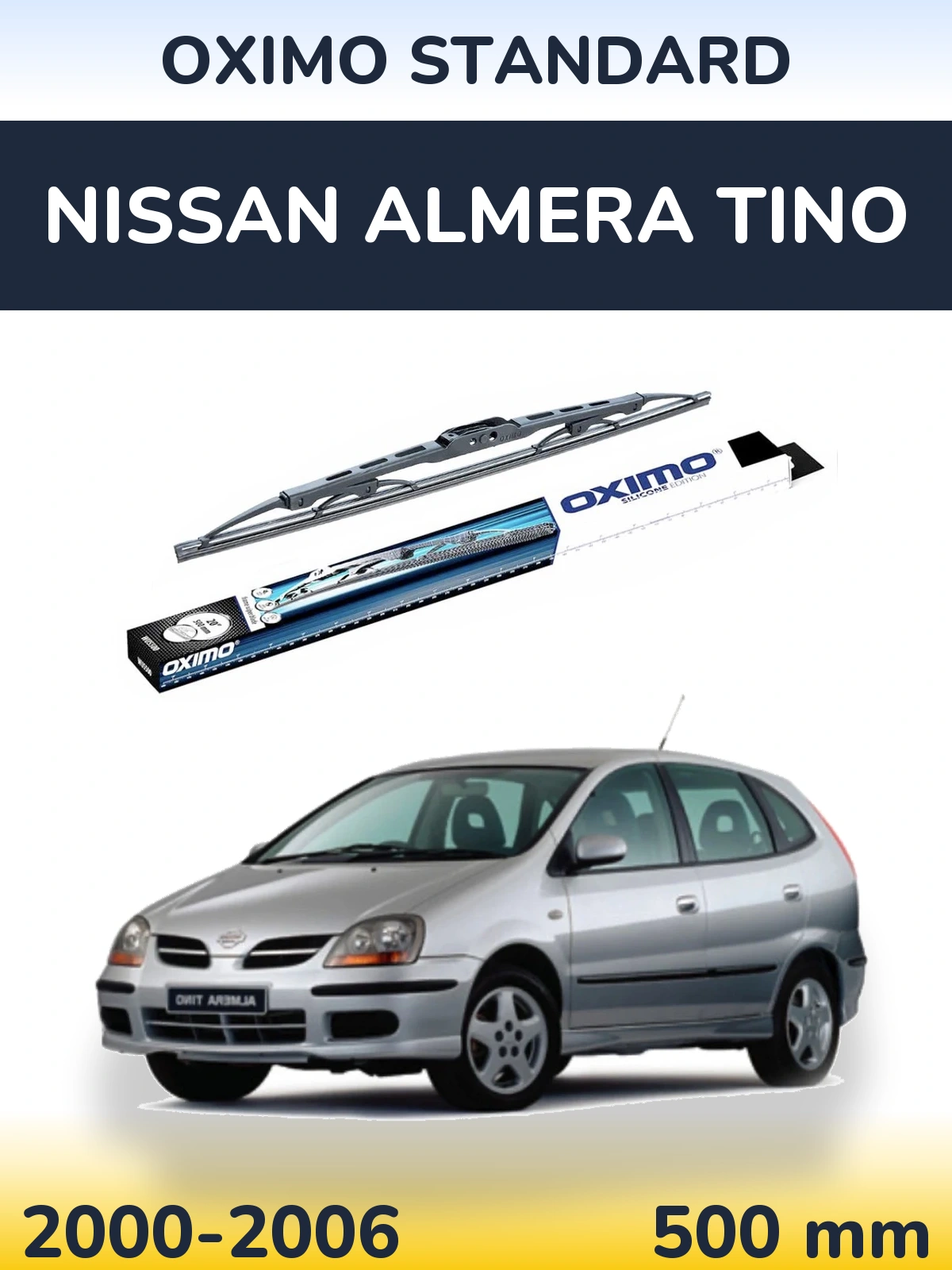 Zadní stěrač Oximo Standard 500 mm pro Nissan Almera Tino 2000-2006