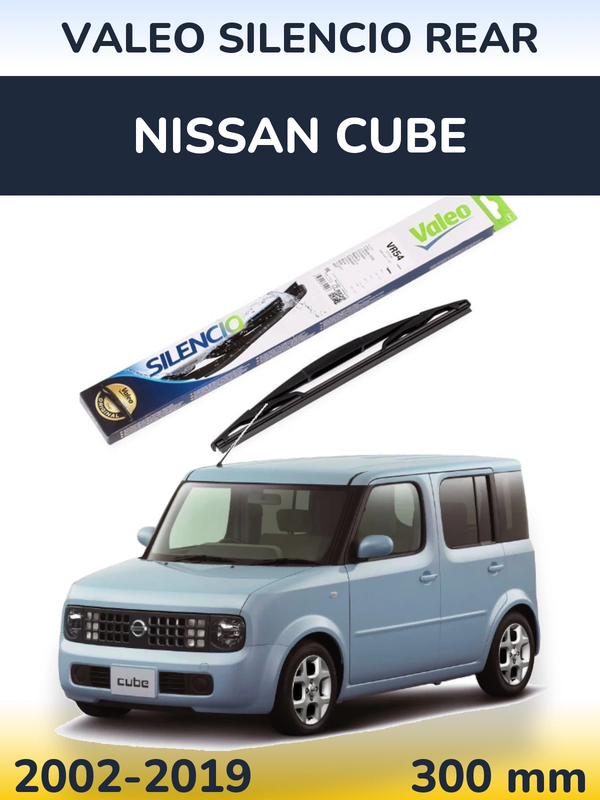 Zadní stěrač Valeo Silencio Rear 300 mm pro Nissan Cube 2002-2019