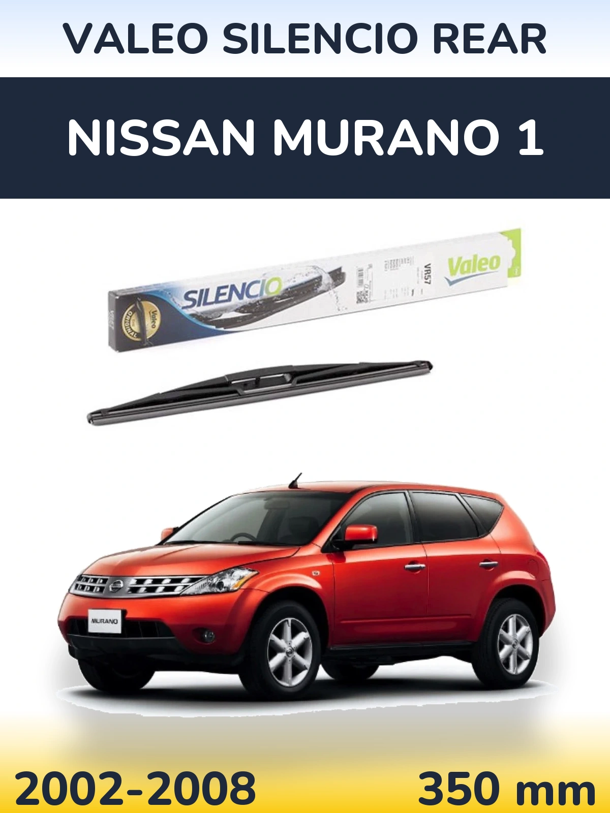 Zadní stěrač Valeo Silencio Rear 345 mm pro Nissan Murano 1 2002-2008