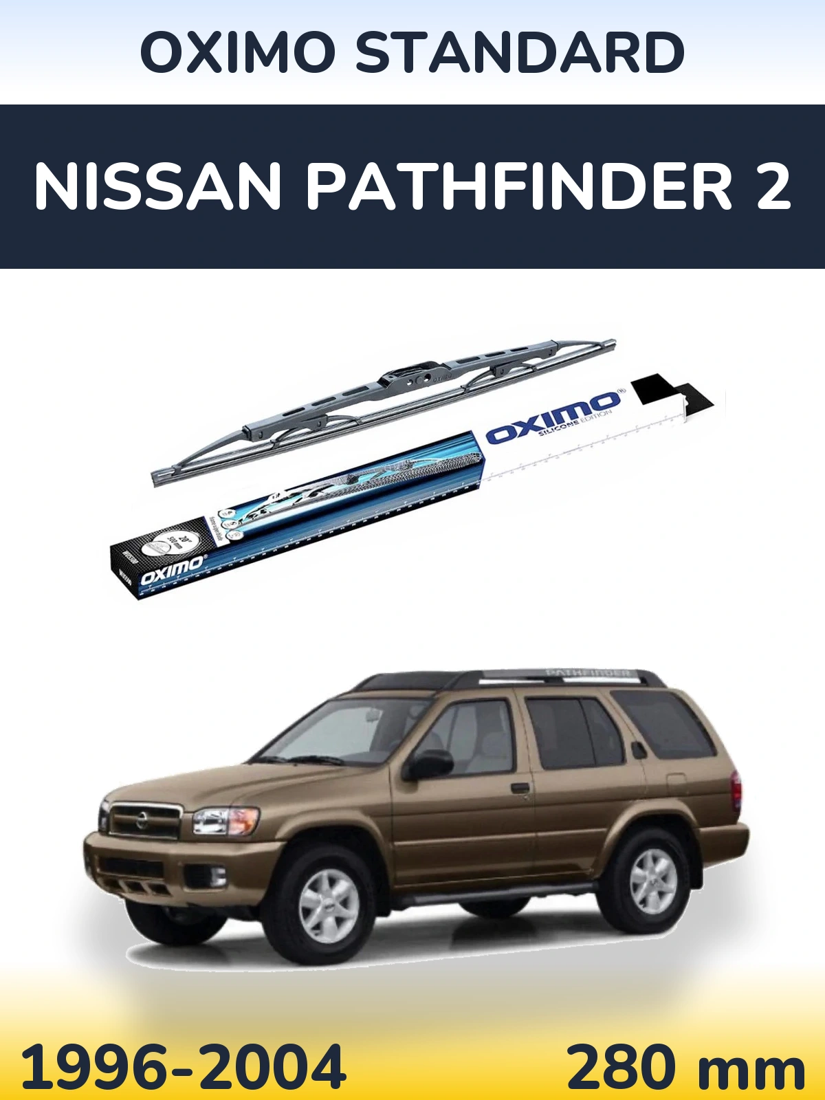Zadní stěrač Oximo Standard 275 mm pro Nissan Pathfinder 2 1996-2004