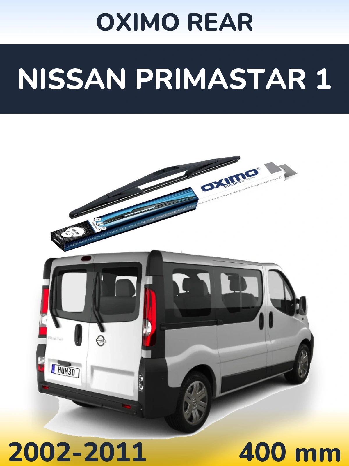 Задня щітка Oximo Rear 400 мм для Nissan Primastar 1 2002-2011