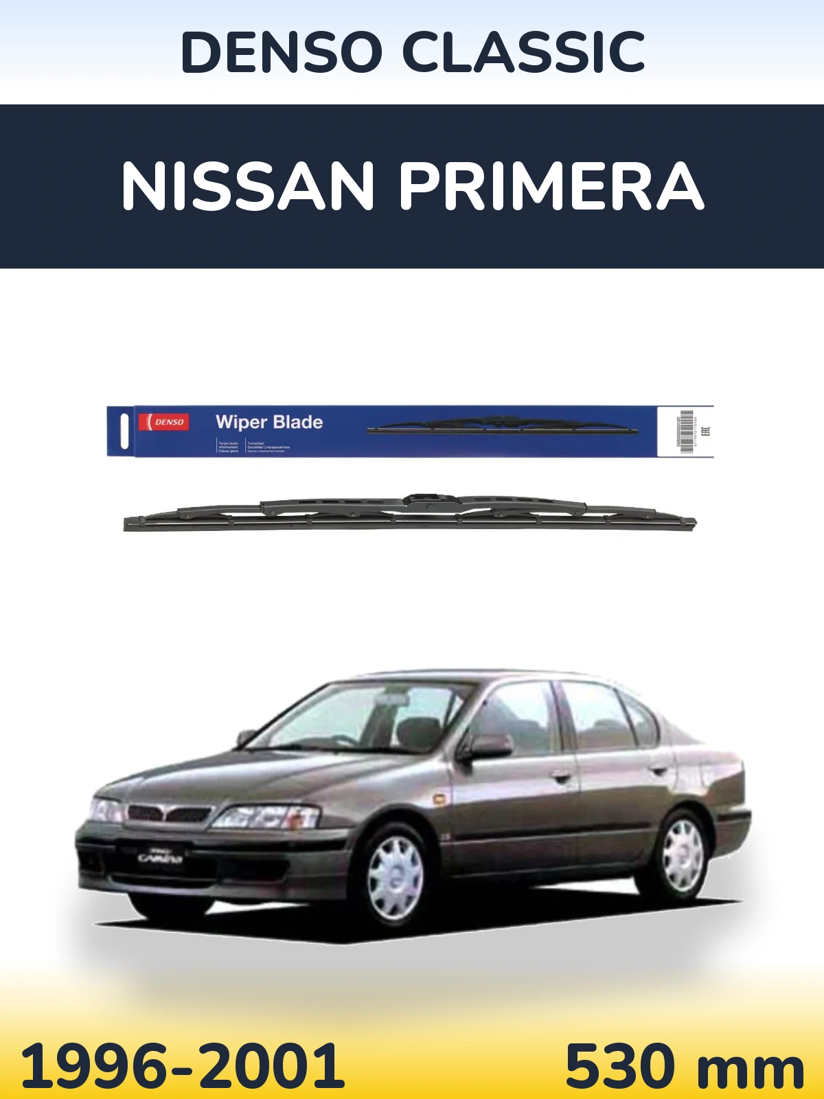 Zadní stěrač Denso Classic 530 mm pro Nissan Primera 1996-2001
