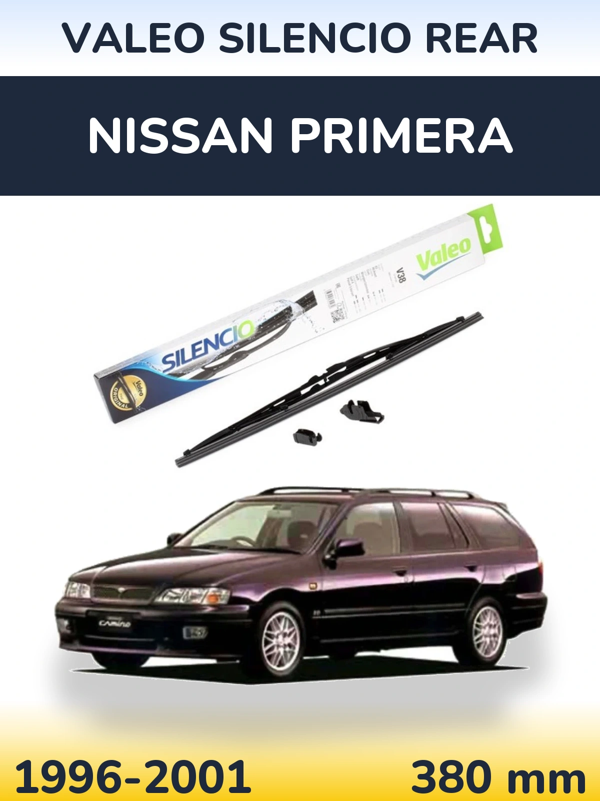 Zadní stěrač Valeo Silencio Rear 380 mm pro Nissan Primera 1996-2001